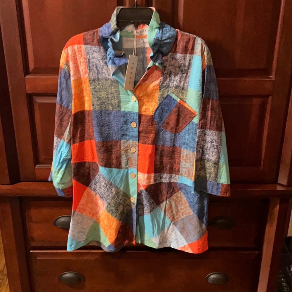 Terra SJ apparel button down shirt
